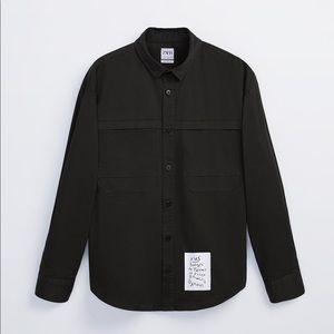 Zara Men’s Long Sleeve Black Button Down